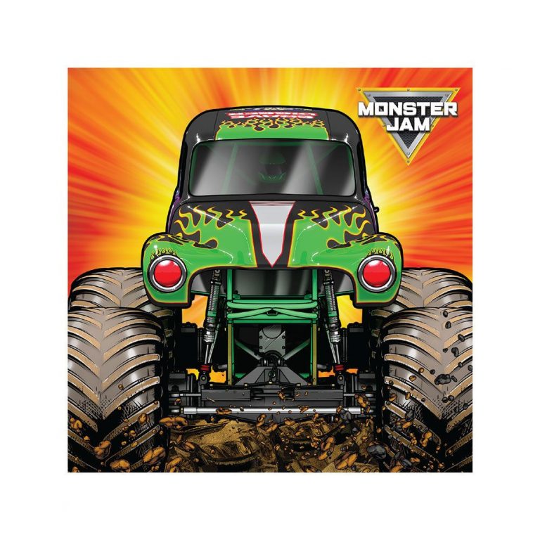 Monster Jam Grave Digger Beverage Napkins • My Party Box