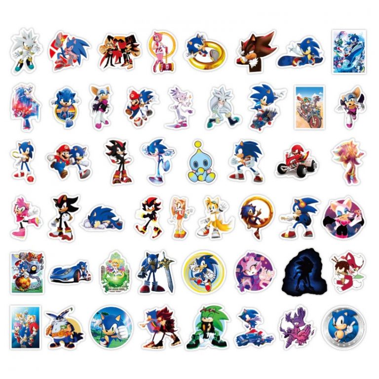 Sonic Party Stickers - Sonic Party Supplies - MyPartyBox