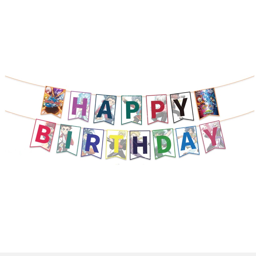 Beyblade Birthday Banner - Beyblade Party Supplies - My Party Box