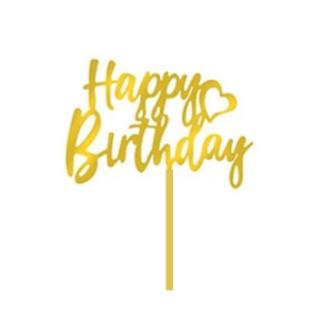 Birthday Acrylic Cake Topper • My Party Box - Birthday Cake Topper