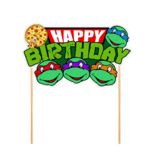 TMNT Ninja Turtles Cake Topper